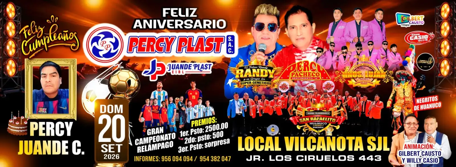 Afiche del Aniversario Regional de Yarowilca Huánuco