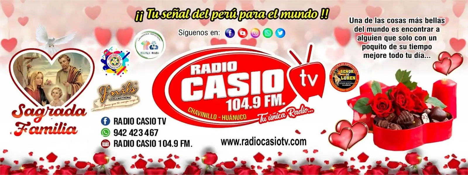 Afiche del Mano a Mano de Huayno y Cumbia en Radio Casio Huánuco